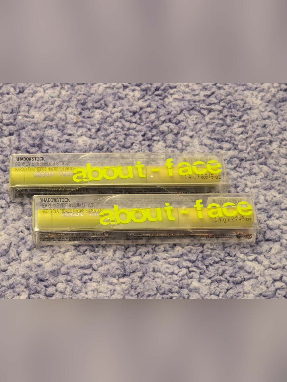 NEW IN BOX (QTY: 2) about-face Shadowstick Pearly Eyeshadow Stick, Color: Acidic